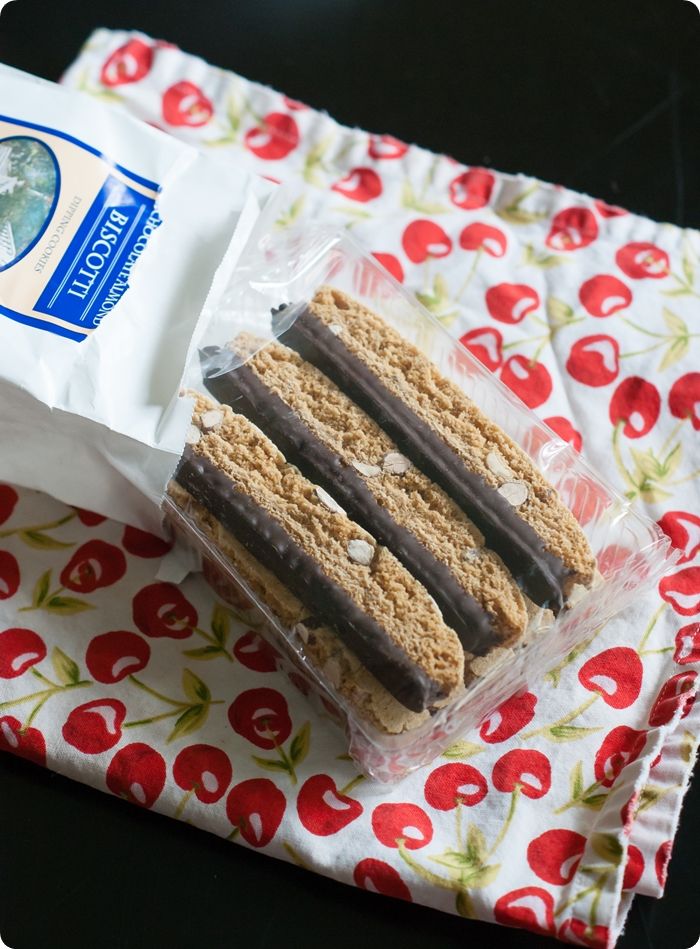 Sweet on Trader Joe's Saturday Chocolate Almond Biscotti Bake at 350°